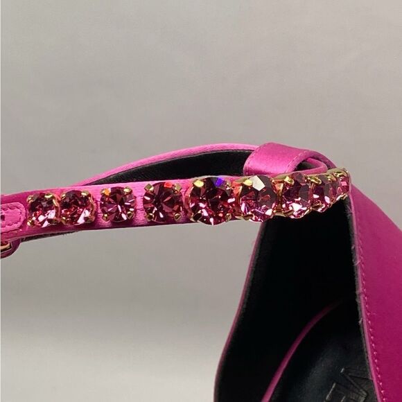 Versace Medusa Crystal Ankle-Strap Platform Sandals size 38 - Picture 12 of 16